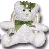 100% Soy Wax Dipped Green Angel Bear