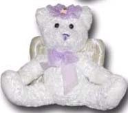 Purple Plush Angel Bear