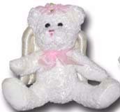 Pink Plush Angel Bear