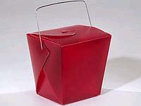 Burgandy Take Out Container
