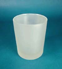Single Frosted Votive Holder