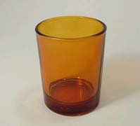 12 pack Amber Votive Holders