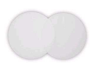 25 White Tulle Circles