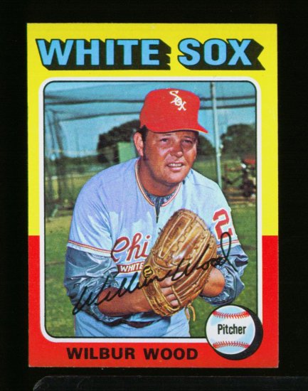 1975 TOPPS MINI #110 WILBUR WOOD WHITE SOX NM