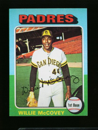 1975 TOPPS MINI #450 WILLIE MCCOVEY PADRES NM