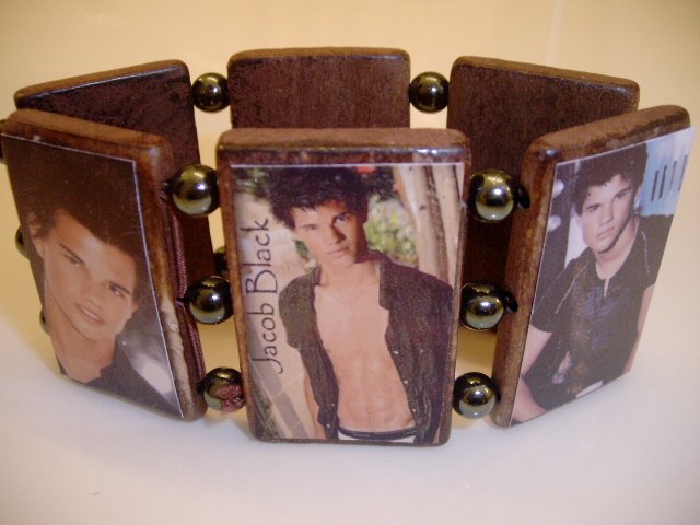 Twilight stretch wood Bracelet JACOB BLACK