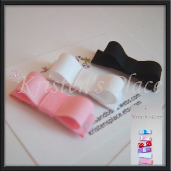Super Non Slip Clippies - Pink, White, and Black