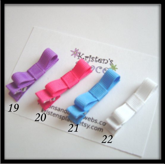 4 Tuxedo Hair Clips
