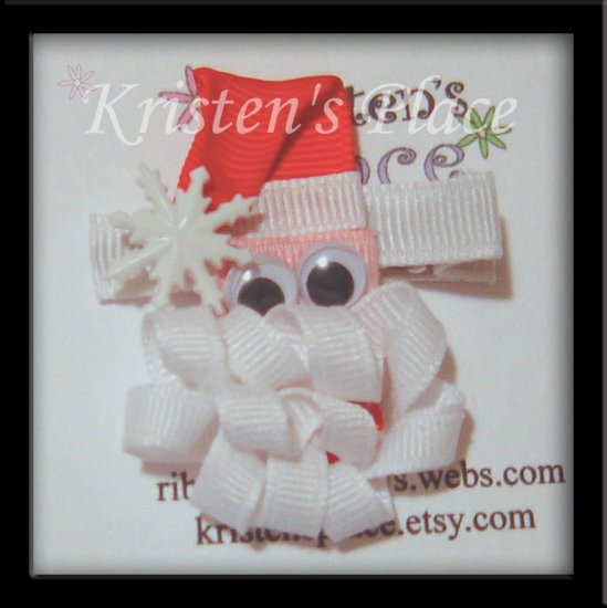 Santa Clip - Boutique Christmas Bow