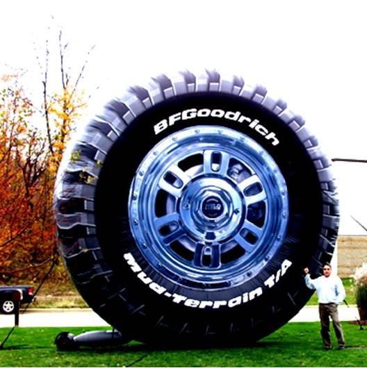 TIRES STORES AUTO DETAILERS MAG WHEELS RIMS PARTS CARS TRUCKS BUSINESS SIGNS ADVERTISING INFLATABLE