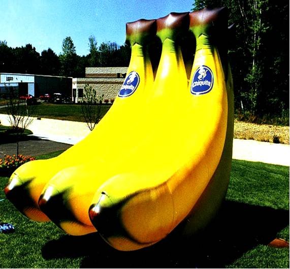 BANANAS FRUITS VEGETABLES PRODUCE GROCERIES FARM FLEA MARKETS STORE BUSINESS INFLATABLES SIGNS
