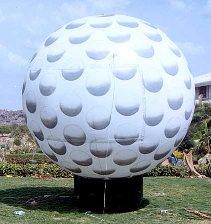GOLF BALLS CARTS TRADE SHOWS YACHTS COUNRTRY CLUBS 19TH HOLE N.P.G.A. LEAGUE TOURNAMENT INFLATABLES