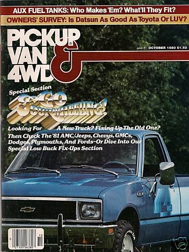 PICKUP,VAN, 4WD MAGAZINE-MARCH 1976-CHEVY 454 C10-JEEP CHEROKEE CHIEF-VINTAGE PICKUP,VAN, 4WD MAGAZINE-MARCH 1976-CHEVY 454 C10-JEEP CHEROKEE CHIEF-VINTAGE