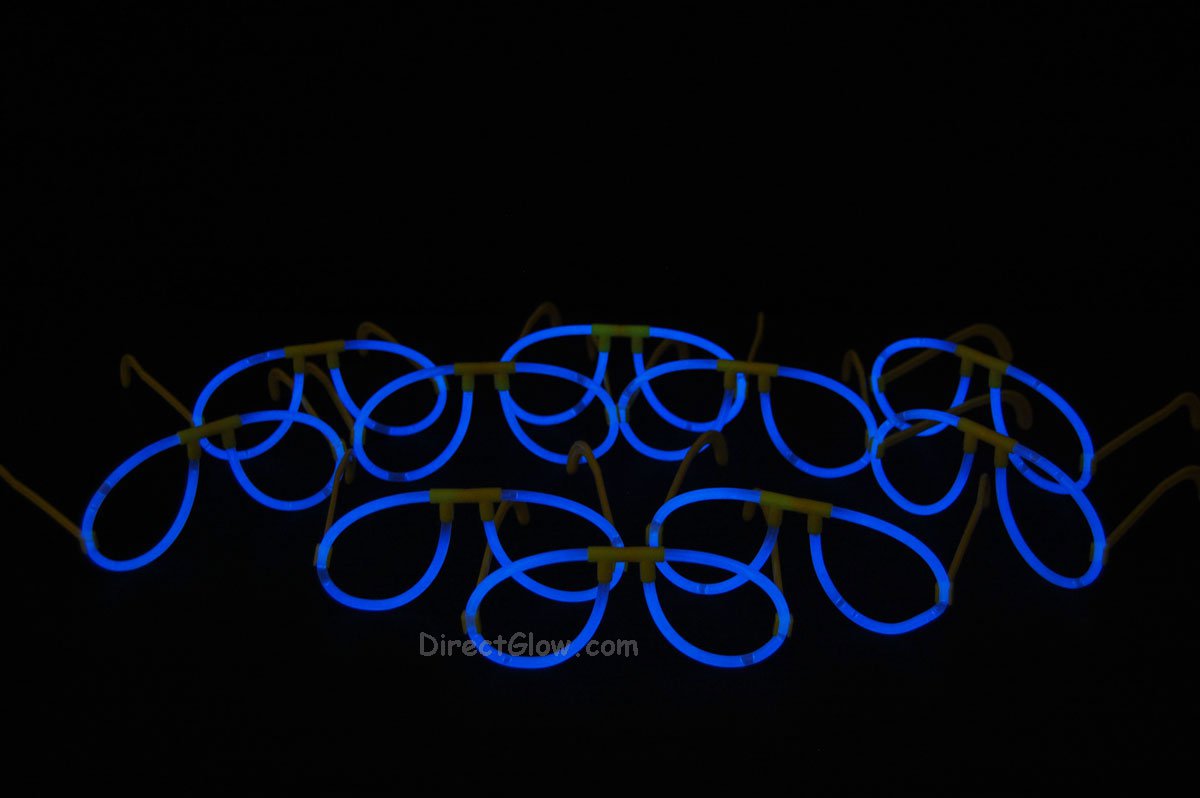 Blue Glow Stick Glasses Party Favors- 50 Pairs