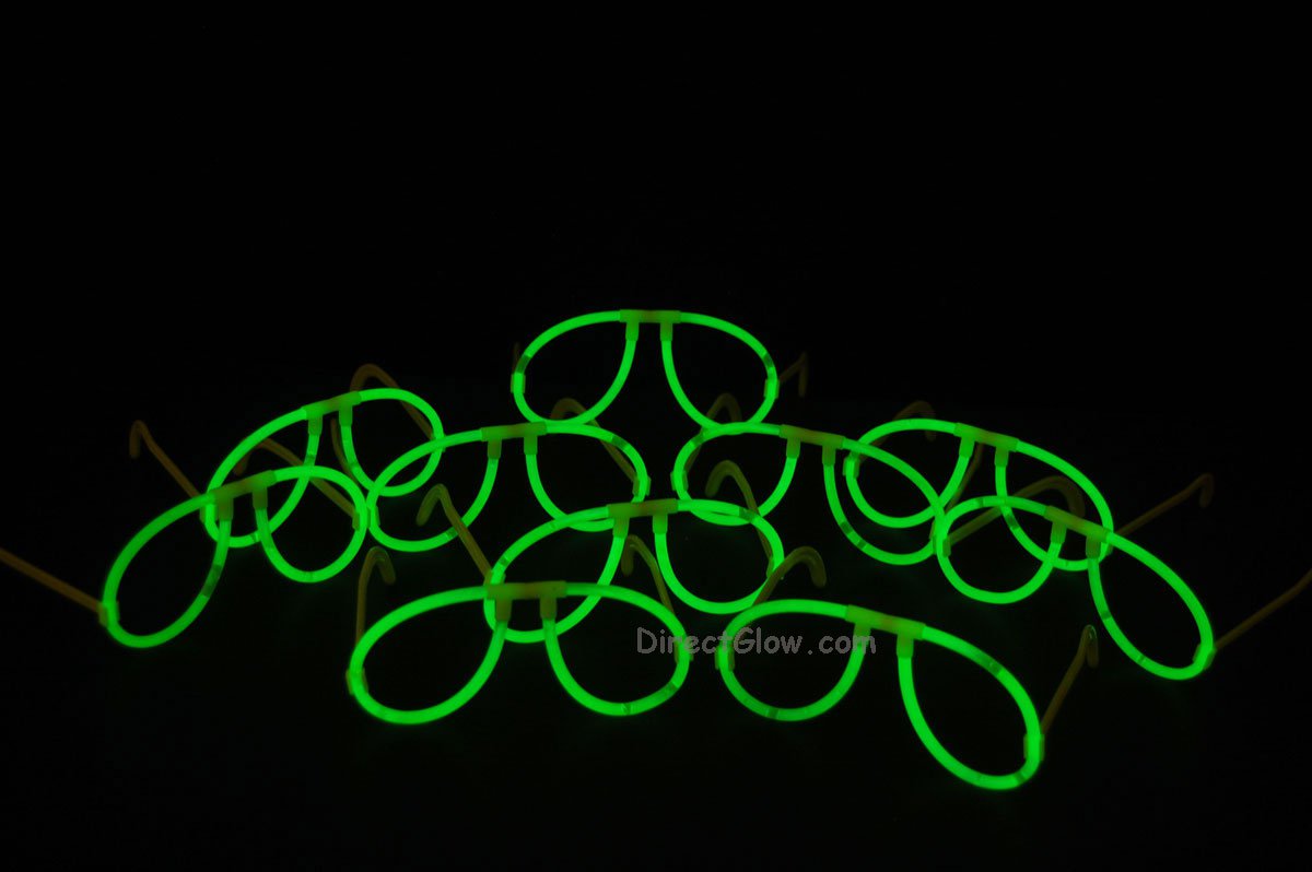 Green Glow Stick Glasses Party Favors- 50 Pairs