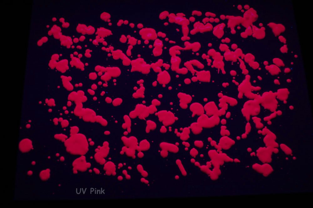 8oz Pink Blacklight Reactive Fluorescent Acrylic Paint