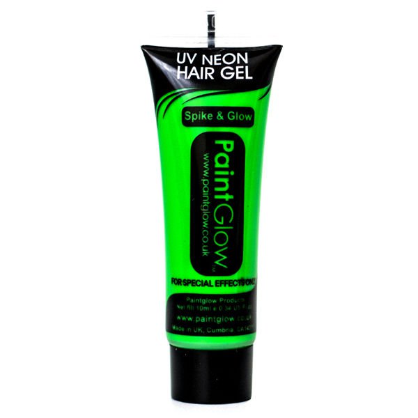 PaintGlow Neon Green UV Blacklight Reactive Hair Gel