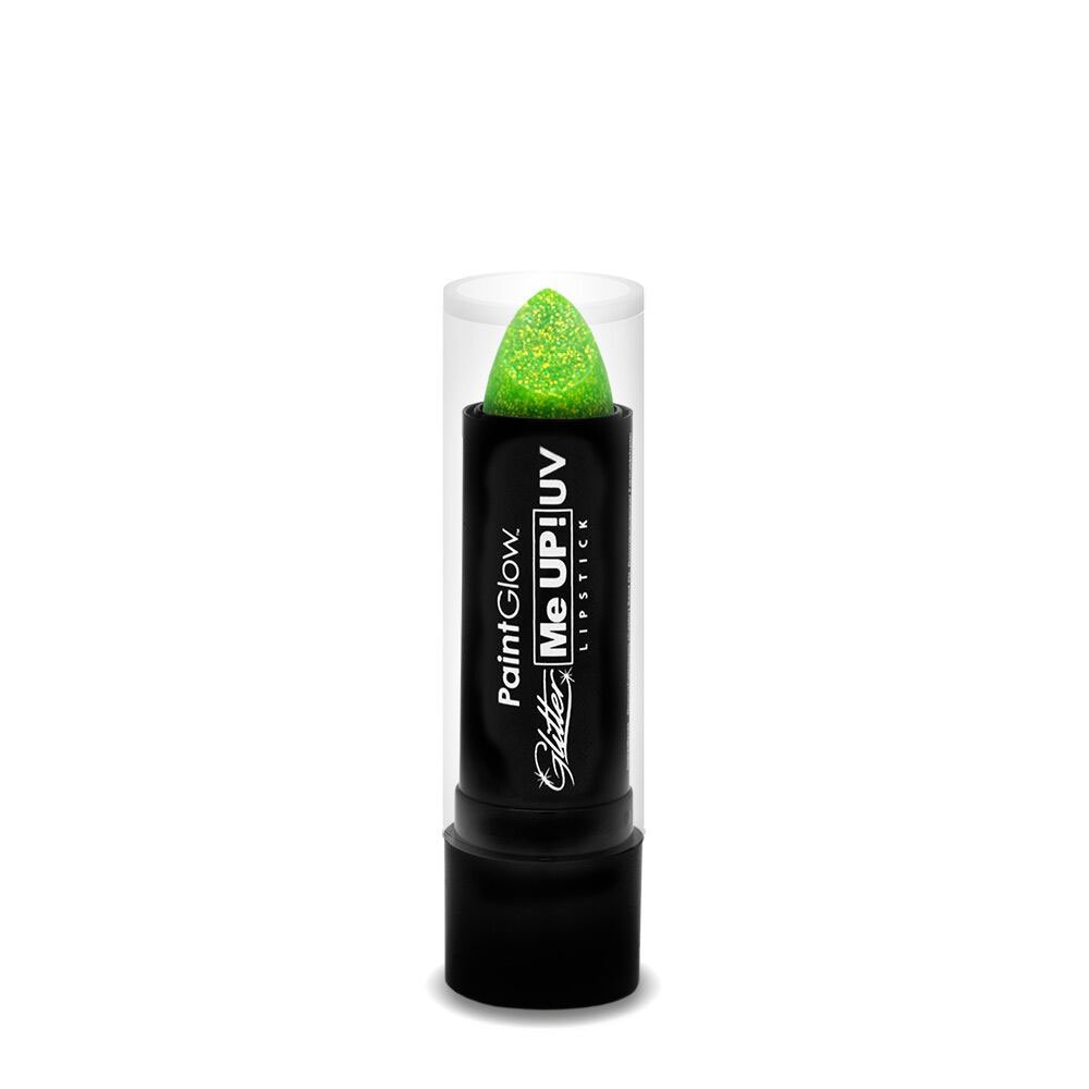PaintGlow Mint Green Blacklight Reactive UV Glitter Lipstick