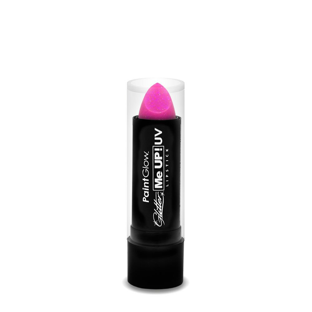 PaintGlow Candy Pink Blacklight Reactive UV Glitter Lipstick