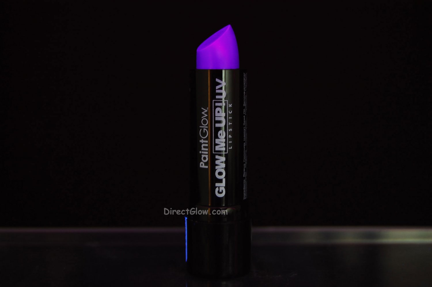 PaintGlow Neon Violet Blacklight Reactive UV Lipstick