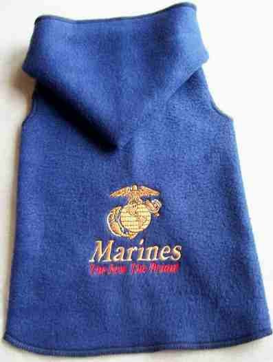 U. S MARINES Dog Clothes Snuggly - XS or SM