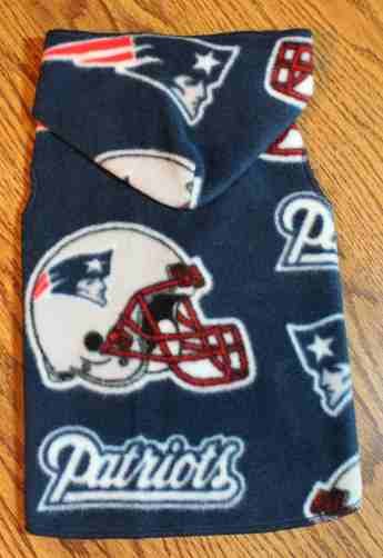 NFL New England Patriots Football Dog Clothes Snuggly XS or SM (Med)