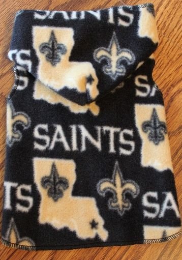 NFL New Orleans Saints Football Dog Clothes Snuggly XS or SM (Med)
