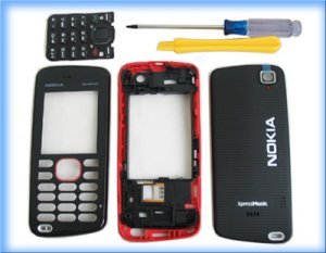 Red Full Housing faceplate shell cover for Nokia 5220
