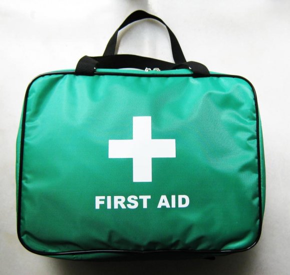 First Aid Bag Empty 4 Pouch Bag Green 4165