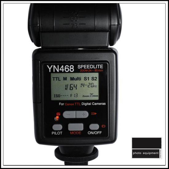E-TTL Flashgun With LCD Display YN-468 for Canon 50D 40D 500D 1000D 450D