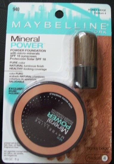 Maybelline Mineral Powder Foundation- Honey Beige, Medium 4