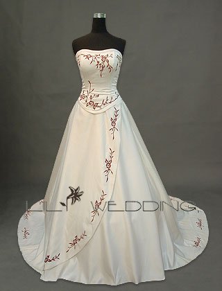 Formal A Line Wedding Dress - Style LWD0019