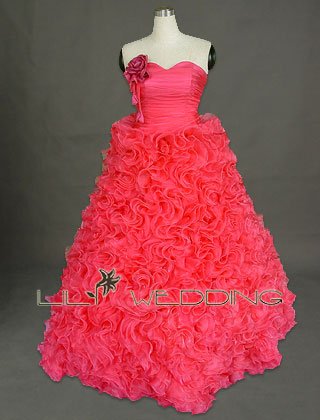 Fuchsia Wedding Dress - Style LWD0063
