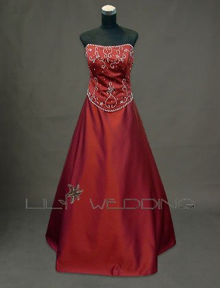 Satin Bridesmaid Dress - Style LED0009