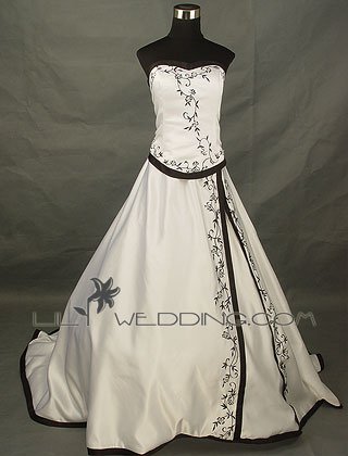 Chapel Length Princess Wedding Dress - Style LWD0074