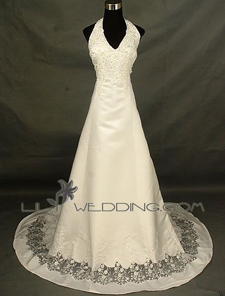 Halter Princess Bridal Gown - Style LWD0098