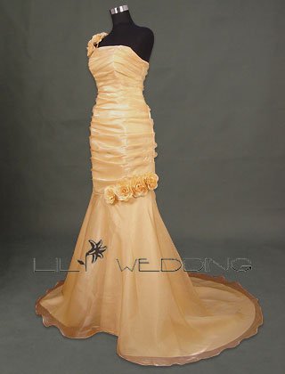 One Shoulder Mermaid Bridesmaid Dress - Style LED0026