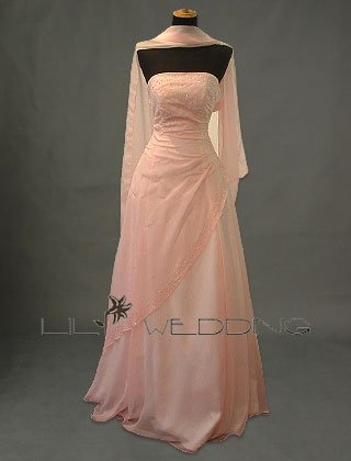 Floor Length Bridesmaid Dress - Style LED0033