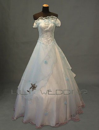 Lightblue Bridesmaid Dress - Style LED0034