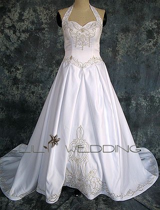 Halter Neckline Wedding Dress - Style LWD0143