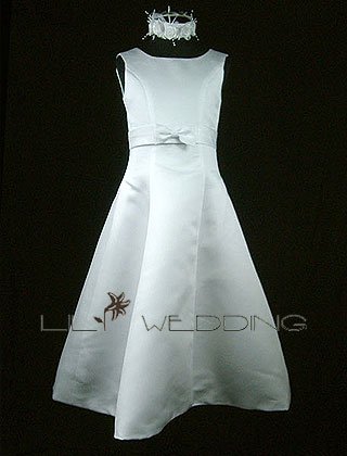 Ankle Length Flower Girl Dress - Style LFG0007