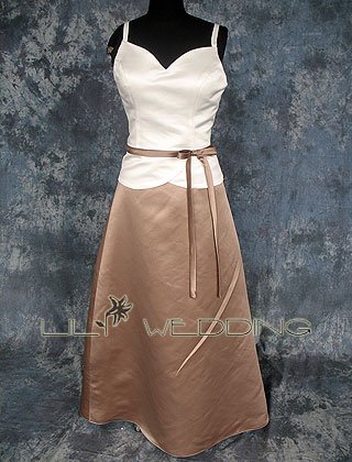 Tea Length A-Line Bridesmaid Dress - Style LED0057