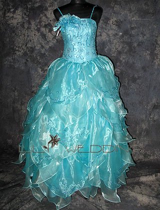 Spaghetti Straps Ball Gown - Style LED0066