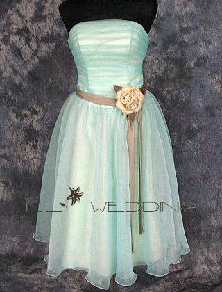 Knee Length Short Bridesmaid Dress - Style LED0068