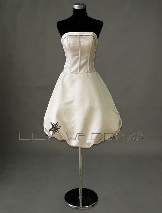 Knee Length Bridesmaid Dress - Style LED0077