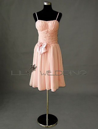 Tea Length Bridesmaid Dress - Style LED0079