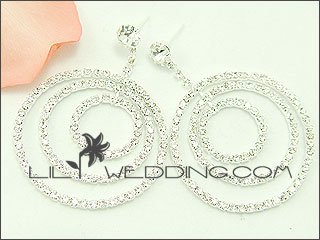 Rhinestone Gypsy Hoop Earrings