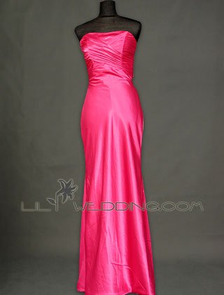 Satin Evening Dress - Style LED0122