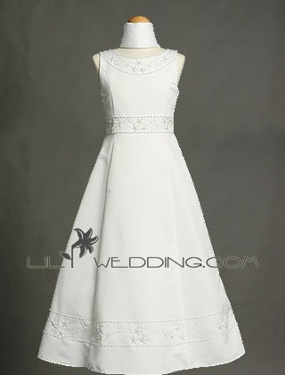 Beads Flower Girl Dress - Style LFG0022