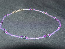 Electric Purple Flower Necklace